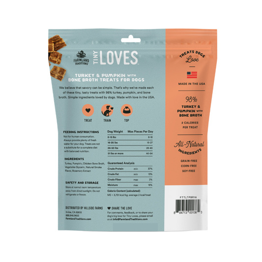 Premios para perros Tiny Loves - Tukey + Pumpkin