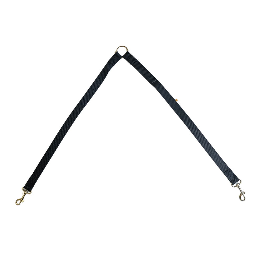 Acoplador de correa para dos perros