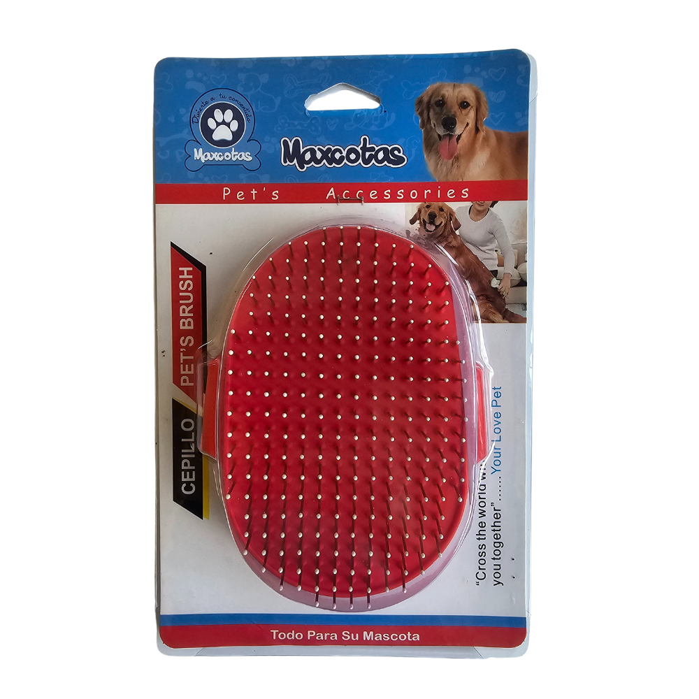Cepillo tipo rasqueta para mascotas