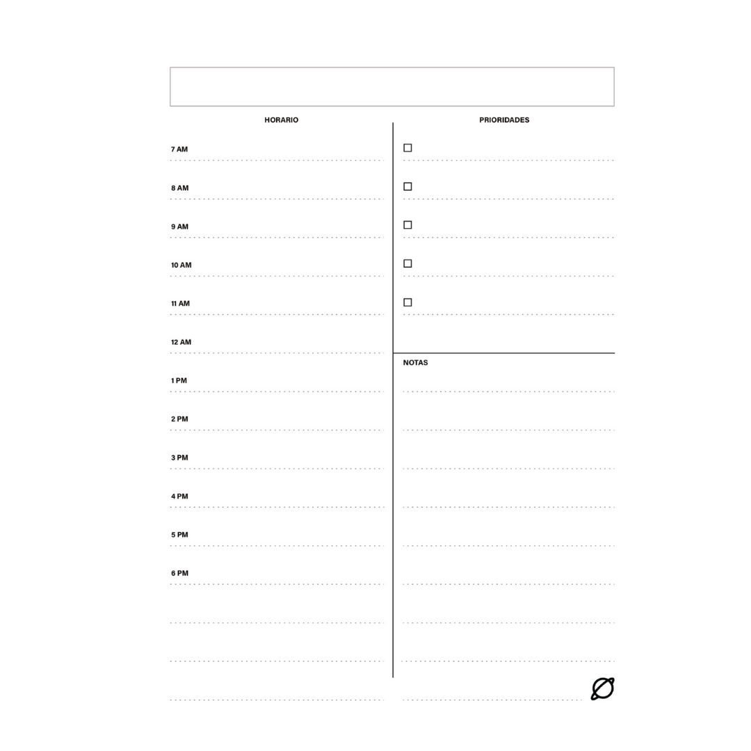 Cuaderno y Planificador DCRockets Carta