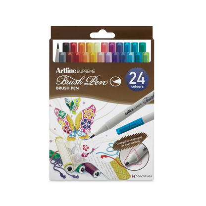 Marcadores Artline Supreme Brush Pen 24 Unidades