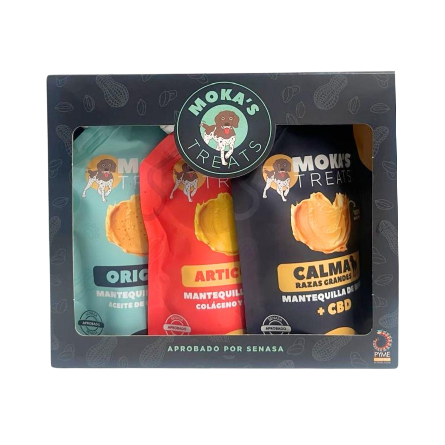 3 Pack mantequilla de maní + CBD - Razas grandes