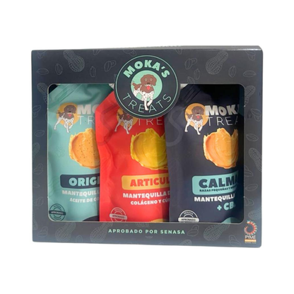 3 Pack mantequilla de maní + CBD - Razas pequeñas