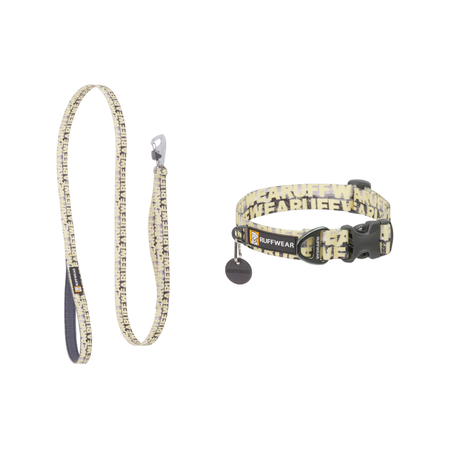 Set de collar y correa Ruffwear - Front Range Mountains Logo