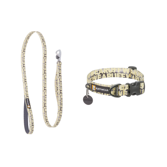 Set de collar y correa Ruffwear - Front Range Mountains Logo